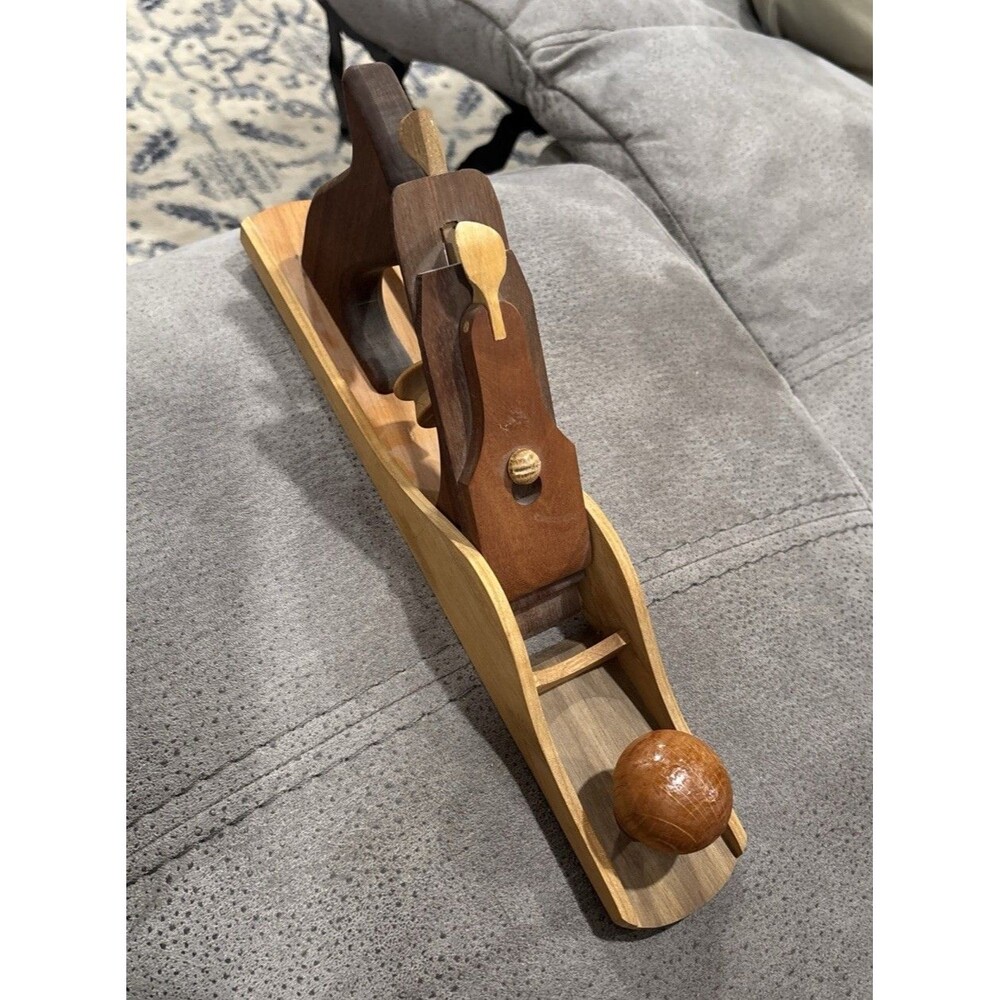 Brad Scherer Handmade Wood Planer Plane Folk Art * For Display* Model No Blade